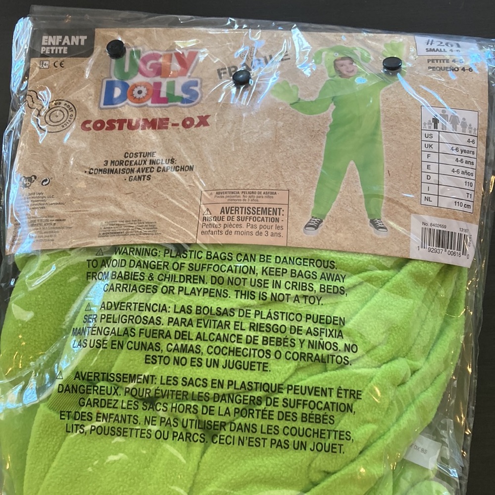 Ugly Dolls Halloween Costume child sz 2-4 New - Picture 4 of 5